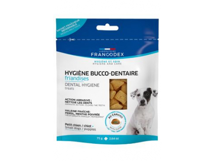 Francodex Pochoutka Dental Hygiene pro štěňata 75g z kategorie Chovatelské potřeby a krmiva pro psy > Hygiena a kosmetika psa > Péče o psí zuby
