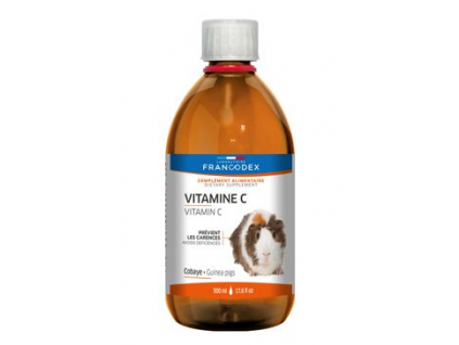 Francodex Vitamín C kapky morče 500ml z kategorie Chovatelské potřeby a krmiva pro hlodavce a malá zvířata > Vitamíny, minerální bloky
