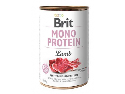 Brit Dog Mono Protein Lamb konzerva jehněčí 400g z kategorie Chovatelské potřeby a krmiva pro psy > Krmiva pro psy > Konzervy pro psy