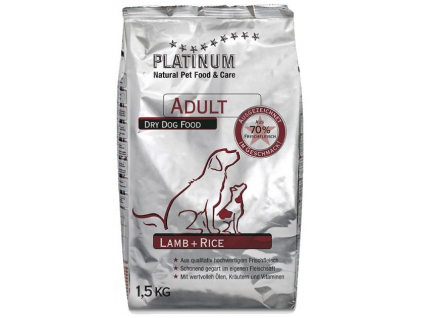 Platinum Natural Adult Lamb 1,5 kg z kategorie Chovatelské potřeby a krmiva pro psy > Krmiva pro psy > Granule pro psy