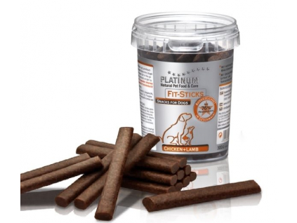 Platinum Natural Fit Sticks Chicken & Lamb 300g z kategorie Chovatelské potřeby a krmiva pro psy > Pamlsky pro psy > Tyčinky, salámky pro psy