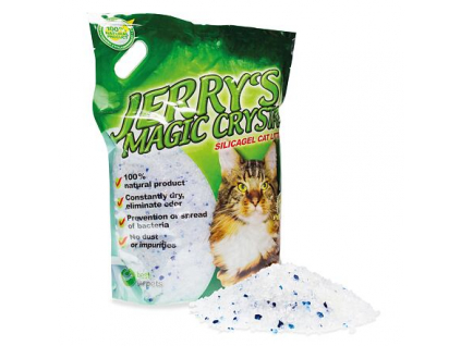 Kočkolit Jerrys Magic Crystals Natural 8l z kategorie Chovatelské potřeby a krmiva pro kočky > Toalety, steliva pro kočky > Steliva kočkolity pro kočky
