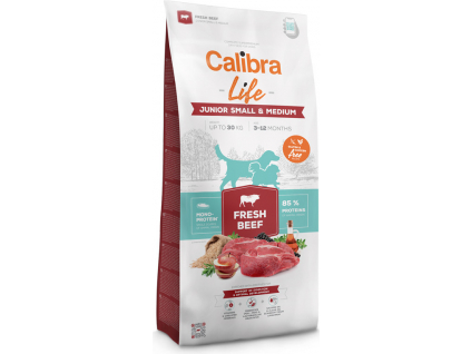 Calibra Dog Life Junior Small&Medium Fresh Beef 2,5kg