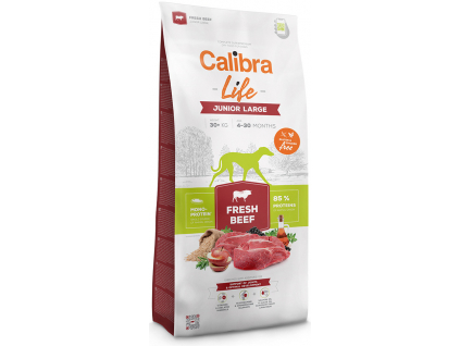 Calibra Dog Life Junior Large Fresh Beef 12kg