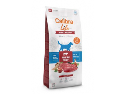 Calibra Dog Life Adult Medium Fresh Beef 12kg z kategorie Chovatelské potřeby a krmiva pro psy > Krmiva pro psy > Granule pro psy