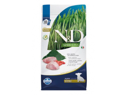 N&D SPIRULINA DOG Puppy Mini Lamb & Wolfberry 2kg z kategorie Chovatelské potřeby a krmiva pro psy > Krmiva pro psy > Granule pro psy