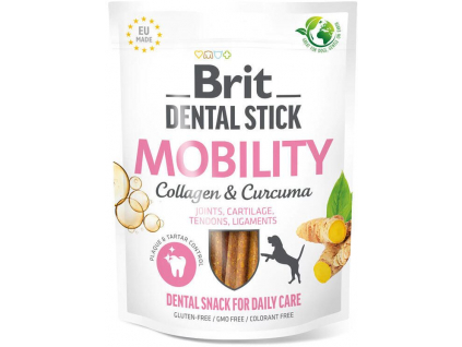Brit Dog Dental Stick Mobility Curcuma Collagen 7ks