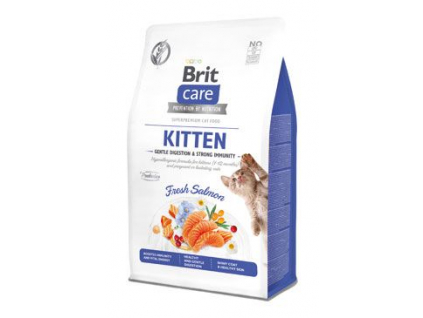 Brit Care Cat Grain-Free Kitten Gentle Digestion & Strong Immunity 400g z kategorie Chovatelské potřeby a krmiva pro kočky > Krmivo a pamlsky pro kočky > Granule pro kočky