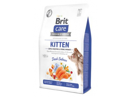 Brit Care Cat Grain-Free Kitten Gentle Digestion & Strong Immunity 2kg z kategorie Chovatelské potřeby a krmiva pro kočky > Krmivo a pamlsky pro kočky > Granule pro kočky