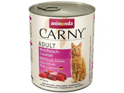 ANIMONDA konzerva CARNY Adult masový koktejl 800g z kategorie Chovatelské potřeby a krmiva pro kočky > Krmivo a pamlsky pro kočky > Konzervy pro kočky