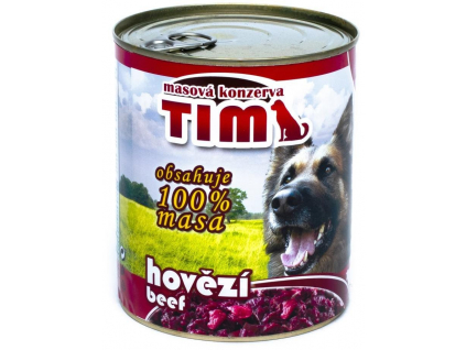 Falco Tim hovězí konzerva pro psy 800g z kategorie Chovatelské potřeby a krmiva pro psy > Krmiva pro psy > Konzervy pro psy