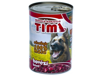 Falco Tim hovězí konzerva pro psy 400g z kategorie Chovatelské potřeby a krmiva pro psy > Krmiva pro psy > Konzervy pro psy