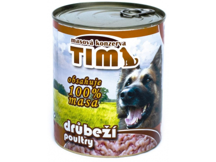 Falco Tim drůbeží konzerva pro psy 800g z kategorie Chovatelské potřeby a krmiva pro psy > Krmiva pro psy > Konzervy pro psy