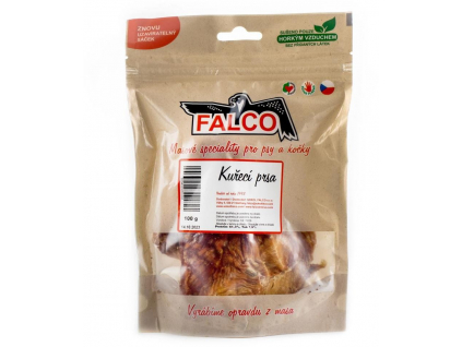 Falco pochoutky sušená kuřecí prsa 100 g z kategorie Chovatelské potřeby a krmiva pro psy > Pamlsky pro psy > Sušené vnitřnosti, kosti pro psy