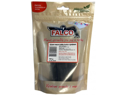Falco hovězí plátky s tymiánem 100g z kategorie Chovatelské potřeby a krmiva pro psy > Pamlsky pro psy > Sušená masíčka pro psy