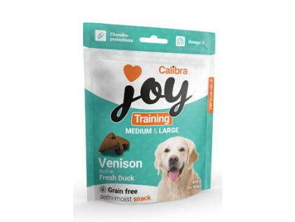 Calibra Joy Dog Training M&L Venison&Duck 300g z kategorie Chovatelské potřeby a krmiva pro psy > Pamlsky pro psy > Poloměkké pamlsky pro psy