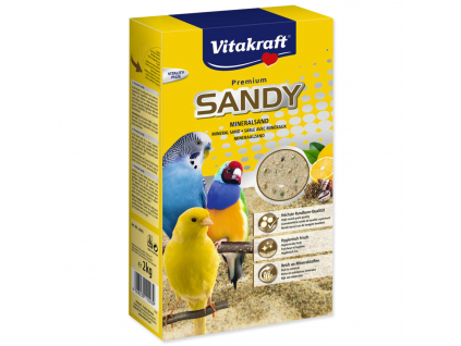 Vitakraft Písek Sandy pro malé papoušky 2 kg z kategorie Chovatelské potřeby pro ptáky a papoušky > Podestýlky, písek pro papoušky