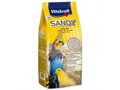 Vitakraft Písek Sandy pro ptáky 2,5 kg z kategorie Chovatelské potřeby pro ptáky a papoušky > Podestýlky, písek pro papoušky