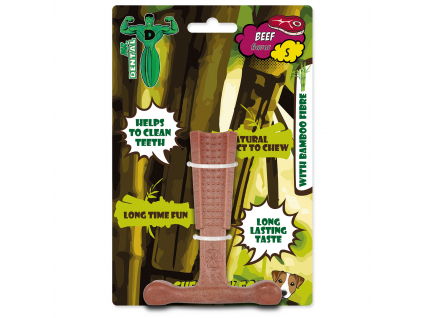Mr. Dental Hračka žvýkací bambone kladivo hovězí S 1 ks z kategorie Chovatelské potřeby a krmiva pro psy > Hračky pro psy > Dentální hračky pro psy