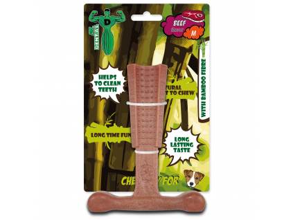 Mr. Dental Hračka žvýkací bambone kladivo hovězí M 1 ks z kategorie Chovatelské potřeby a krmiva pro psy > Hračky pro psy > Dentální hračky pro psy
