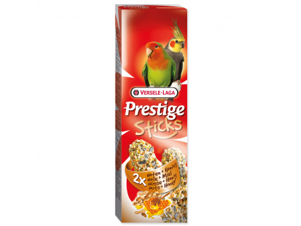Versele-Laga Tyčinky Prestige ořechy a med pro střední papoušky 140 g z kategorie Chovatelské potřeby pro ptáky a papoušky > Pamlsky pro papoušky