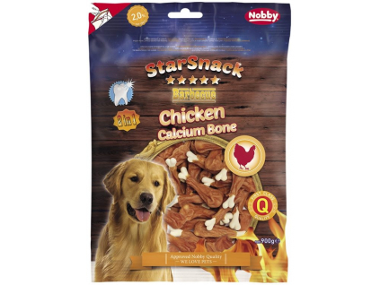 Nobby StarSnack Chicken Calcium Bone kalciová kost s kuřetem 900g z kategorie Chovatelské potřeby a krmiva pro psy > Pamlsky pro psy > Sušená masíčka pro psy