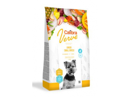 Calibra Dog Verve GF Junior Small Chicken&Duck 1,2kg z kategorie Chovatelské potřeby a krmiva pro psy > Krmiva pro psy > Granule pro psy