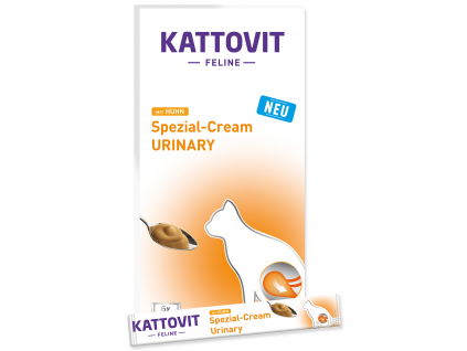 Krém KATTOVIT Urinary Cream 6x 15 g z kategorie Chovatelské potřeby a krmiva pro kočky > Krmivo a pamlsky pro kočky > Veterinární diety pro kočky
