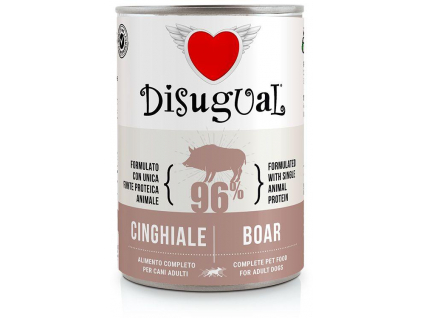 Disugual Dog Single Protein s divočákem 400g z kategorie Chovatelské potřeby a krmiva pro psy > Krmiva pro psy > Konzervy pro psy