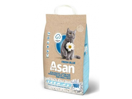 Asan Cat Fresh Blue podestýlka 10l z kategorie Chovatelské potřeby a krmiva pro hlodavce a malá zvířata > Podestýlky a steliva pro hlodavce