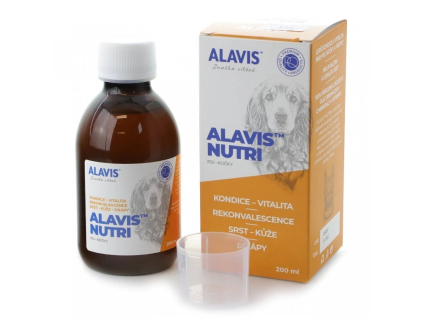 Alavis Nutri pro psy a kočky 200ml z kategorie Chovatelské potřeby a krmiva pro psy > Vitamíny a léčiva pro psy > Doplňkové oleje pro psy