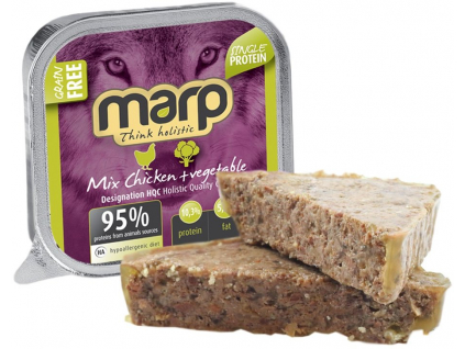 Marp Holistic Dog vanička Mix Chicken & Vegetable 100g z kategorie Chovatelské potřeby a krmiva pro psy > Krmiva pro psy > Vaničky, paštiky pro psy