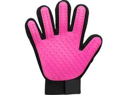Trixie rukavice k péči o srst 16x24cm síťovina růžová z kategorie Chovatelské potřeby a krmiva pro psy > Hygiena a kosmetika psa > Hřebeny a kartáče pro psy
