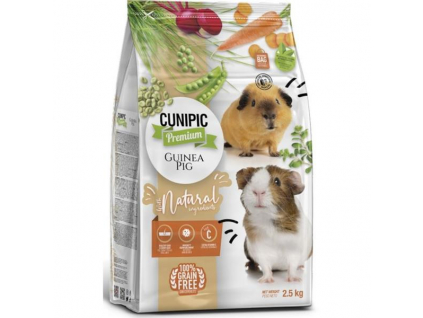 Cunipic Premium Guinea Pig - morče 2,5 kg z kategorie Chovatelské potřeby a krmiva pro hlodavce a malá zvířata > Krmiva pro hlodavce a malá zvířata