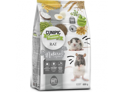 Cunipic Premium Rat - potkan 600 g z kategorie Chovatelské potřeby a krmiva pro hlodavce a malá zvířata > Krmiva pro hlodavce a malá zvířata