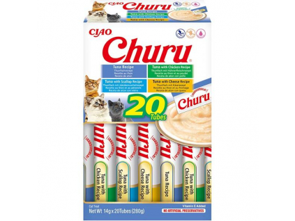 Inaba Churu cat snack tuňák multipack 20x14g z kategorie Chovatelské potřeby a krmiva pro kočky > Krmivo a pamlsky pro kočky > Pamlsky pro kočky
