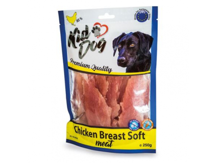 KIDDOG kuřecí prsa, měkké masíčko 250 g z kategorie Chovatelské potřeby a krmiva pro psy > Pamlsky pro psy > Sušená masíčka pro psy