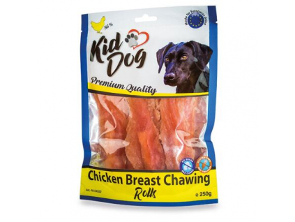 KIDDOG kuřecí prsa (lízátko) na buvolí tyčce 250 g z kategorie Chovatelské potřeby a krmiva pro psy > Pamlsky pro psy > Žvýkací pamlsky pro psy