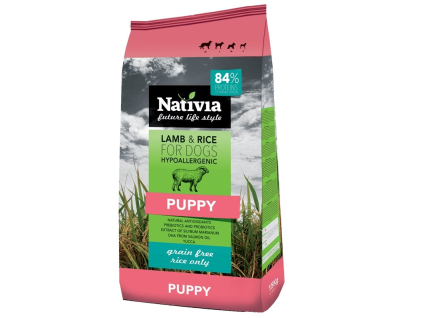 Nativia Dog Puppy Lamb&Rice 15kg