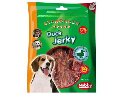 Nobby StarSnack Duck Jerkey sušené kachní svalovina 375g z kategorie Chovatelské potřeby a krmiva pro psy > Pamlsky pro psy > Sušená masíčka pro psy