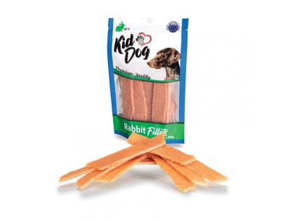 KIDDOG králičí filetované masíčko 80 g z kategorie Chovatelské potřeby a krmiva pro psy > Pamlsky pro psy > Sušená masíčka pro psy