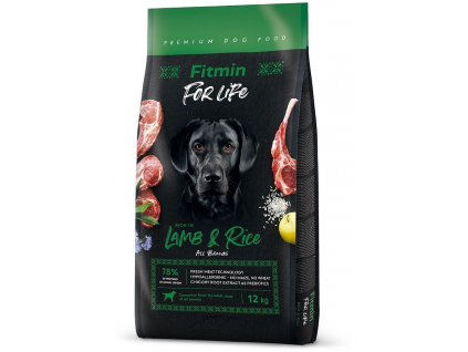 Fitmin Dog For Life Lamb&Rice 12kg z kategorie Chovatelské potřeby a krmiva pro psy > Krmiva pro psy > Granule pro psy