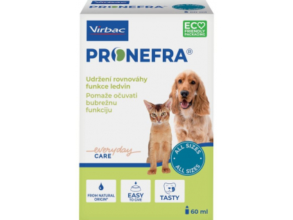Pronefra pro psy a kočky 60ml z kategorie Chovatelské potřeby a krmiva pro psy > Vitamíny a léčiva pro psy > Ledviny a močové cesty u psů