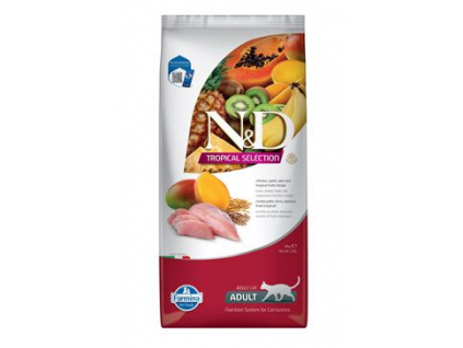 N&D TROPICAL SELECTION CAT Adult Chicken 10kg z kategorie Chovatelské potřeby a krmiva pro kočky > Krmivo a pamlsky pro kočky > Granule pro kočky