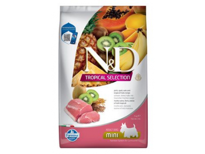 N&D TROPICAL SELECTION DOG Adult Mini Pork 5kg z kategorie Chovatelské potřeby a krmiva pro psy > Krmiva pro psy > Granule pro psy