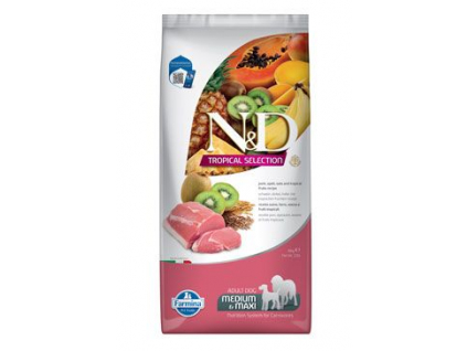 N&D TROPICAL SELECTION DOG Adult M/L Pork 10kg z kategorie Chovatelské potřeby a krmiva pro psy > Krmiva pro psy > Granule pro psy