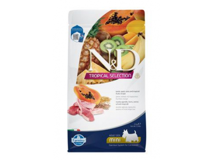 N&D TROPICAL SELECTION DOG Adult Mini Lamb 1,5kg z kategorie Chovatelské potřeby a krmiva pro psy > Krmiva pro psy > Granule pro psy