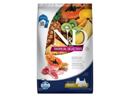 N&D TROPICAL SELECTION DOG Adult Mini Lamb 5kg z kategorie Chovatelské potřeby a krmiva pro psy > Krmiva pro psy > Granule pro psy