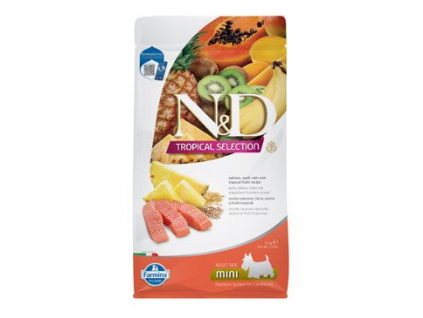 N&D TROPICAL SELECTION DOG Adult Mini Salmon 1,5kg z kategorie Chovatelské potřeby a krmiva pro psy > Krmiva pro psy > Granule pro psy