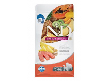 N&D TROPICAL SELECTION DOG Adult M/L Salmon 2kg z kategorie Chovatelské potřeby a krmiva pro psy > Krmiva pro psy > Granule pro psy